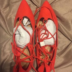 Old navy lace up flats
